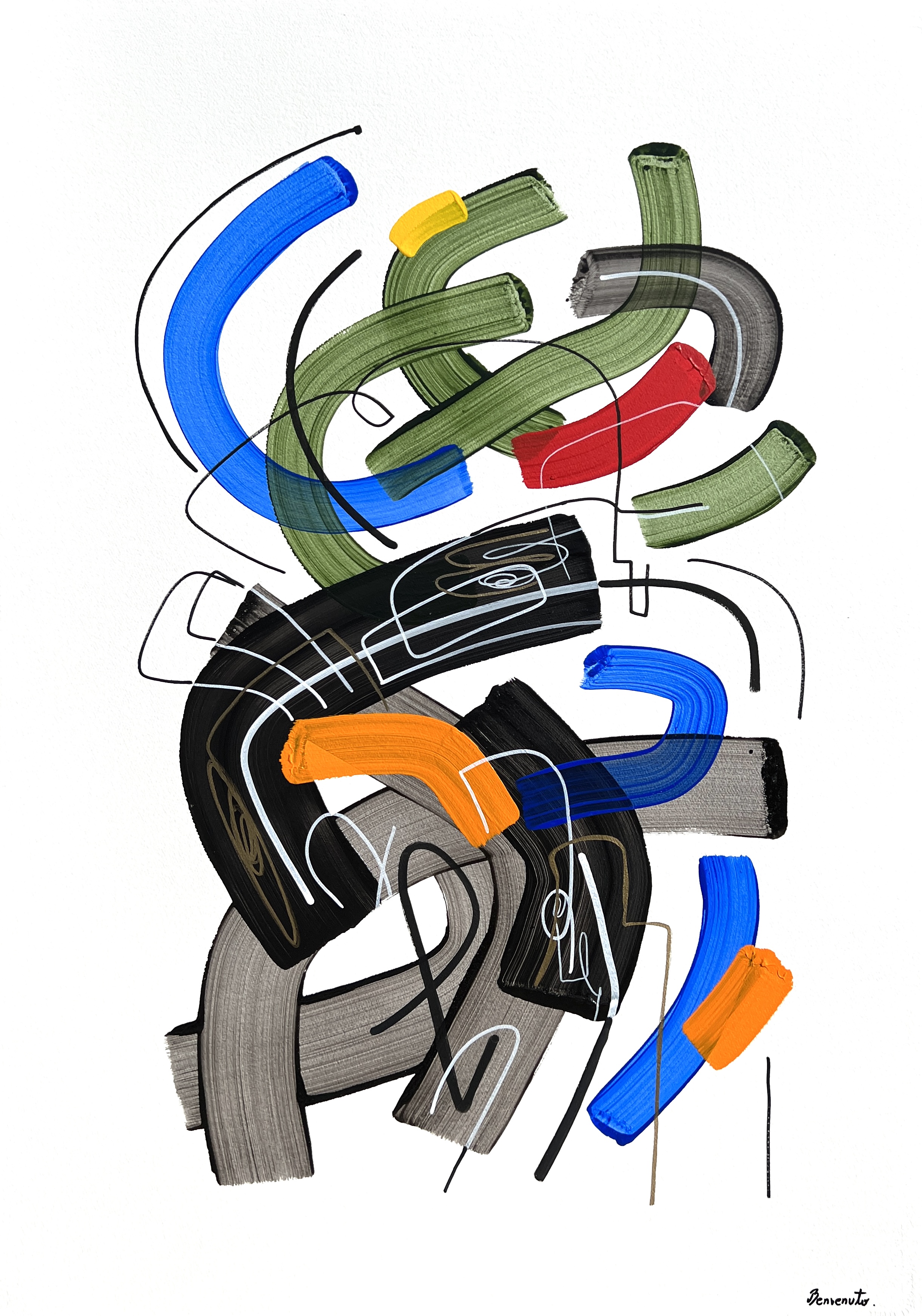 cuadros coloridos salon